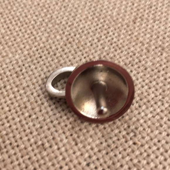 Pink & Green Enamel Umbrella Charm Silvertone - Picture 4 of 8